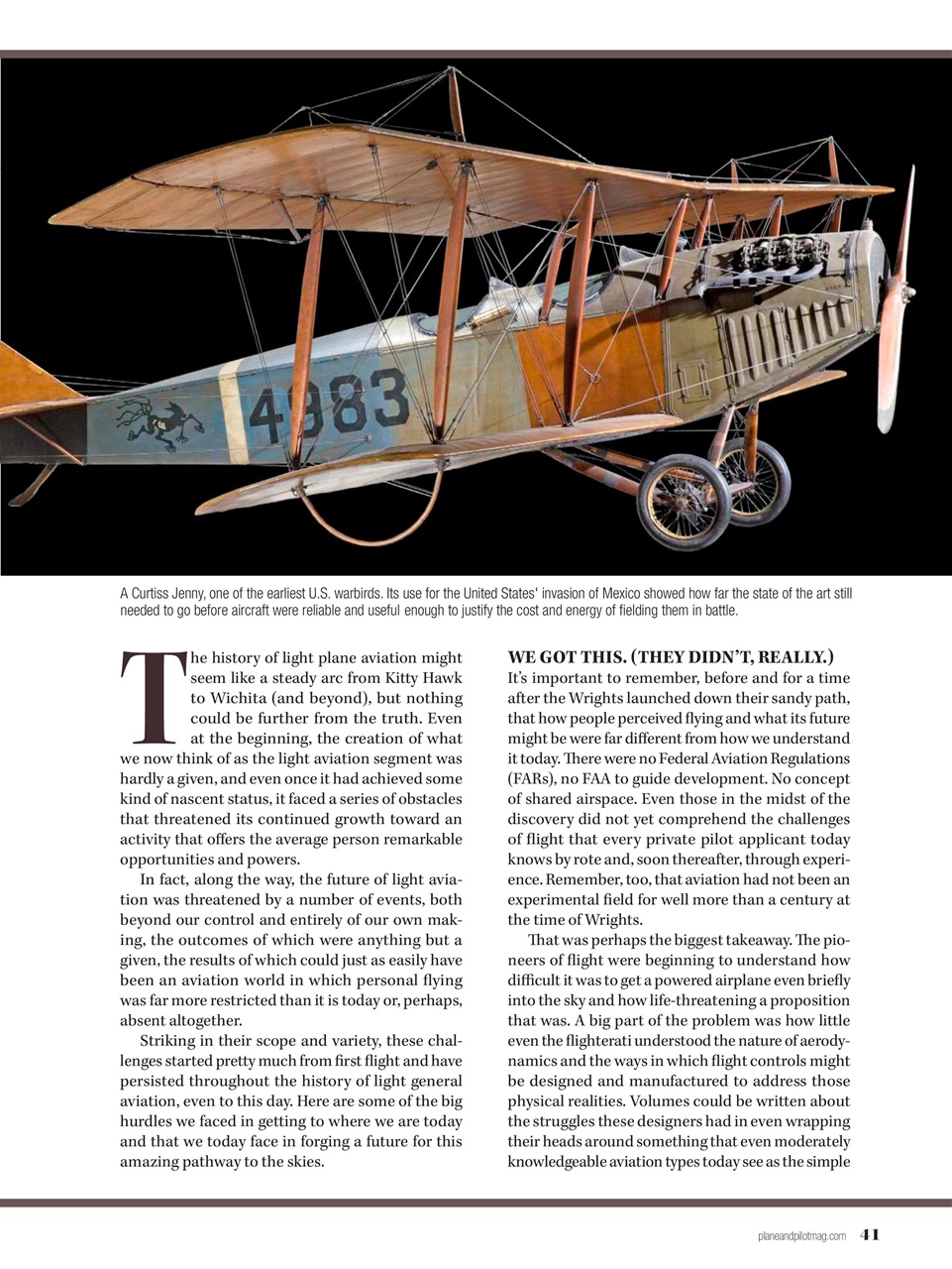 Plane & Pilot Preview Pages