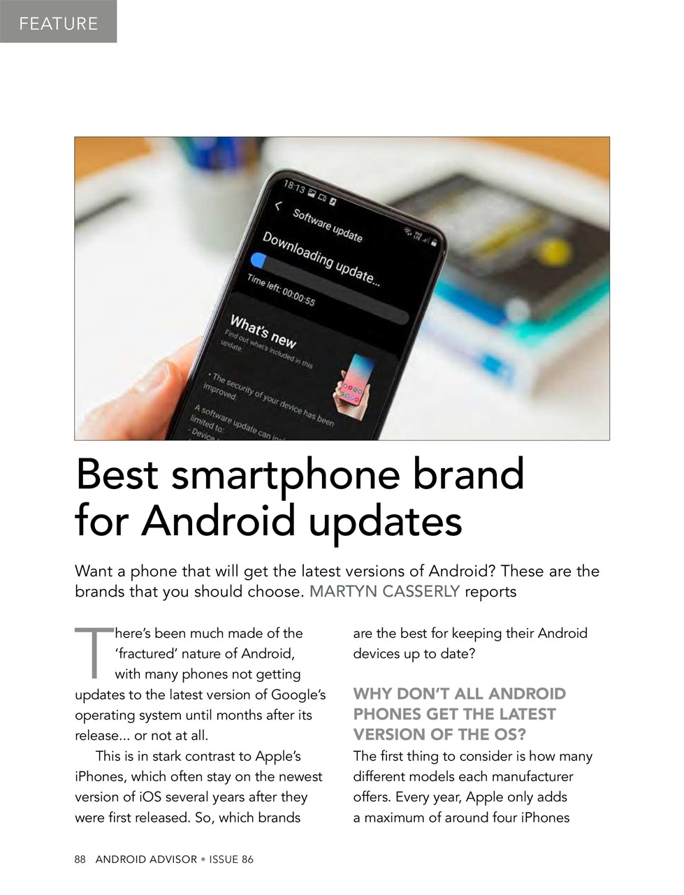Android Advisor Preview Pages