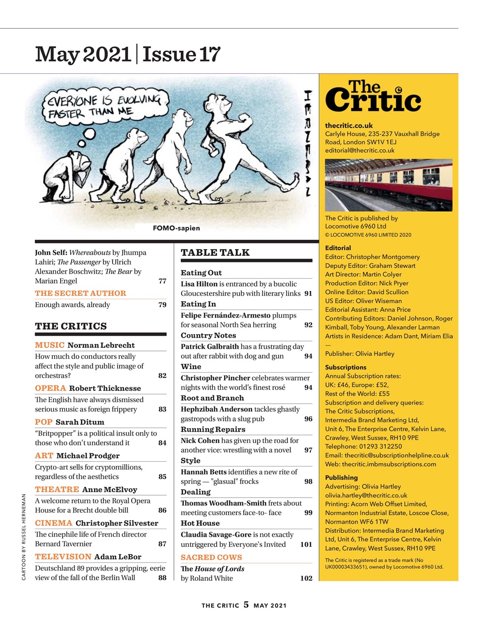 The Critic Preview Pages