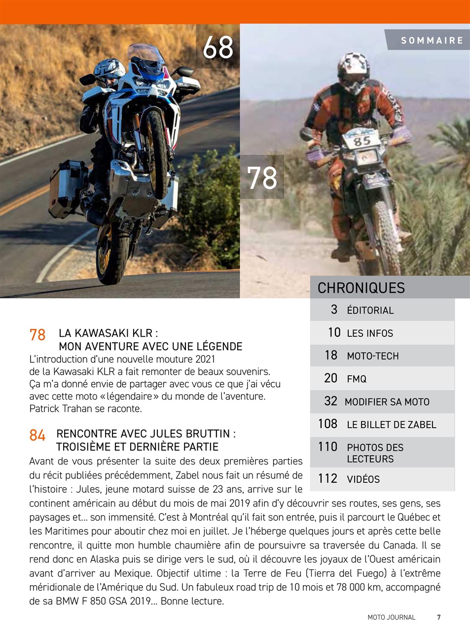 Moto Journal Preview Pages