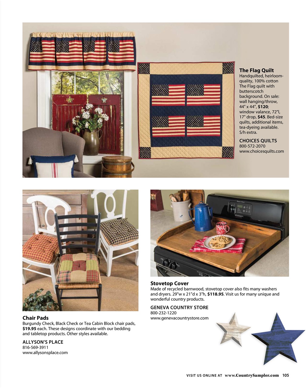 Country Sampler Home Preview Pages