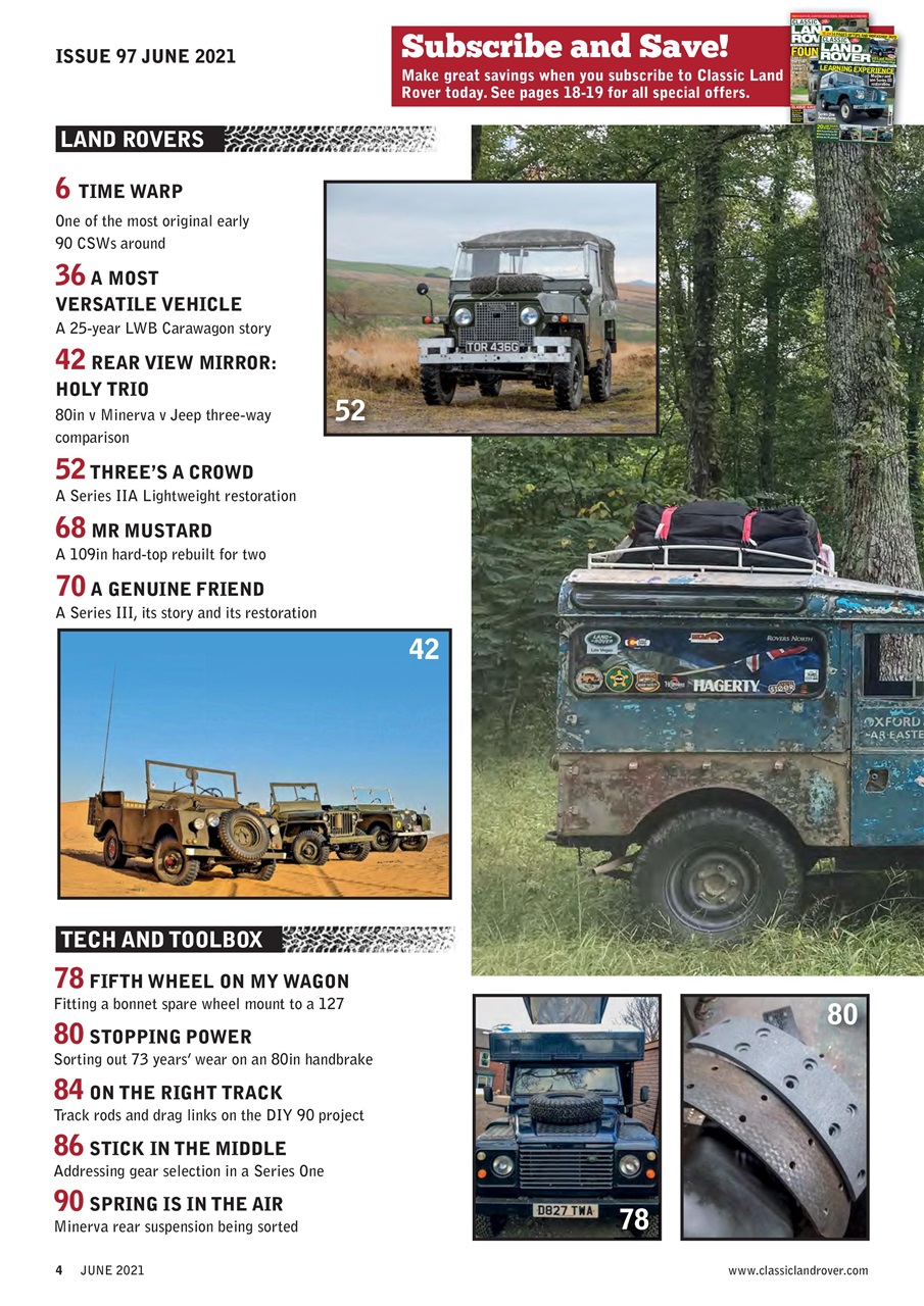 Classic Land Rover Magazine Preview Pages