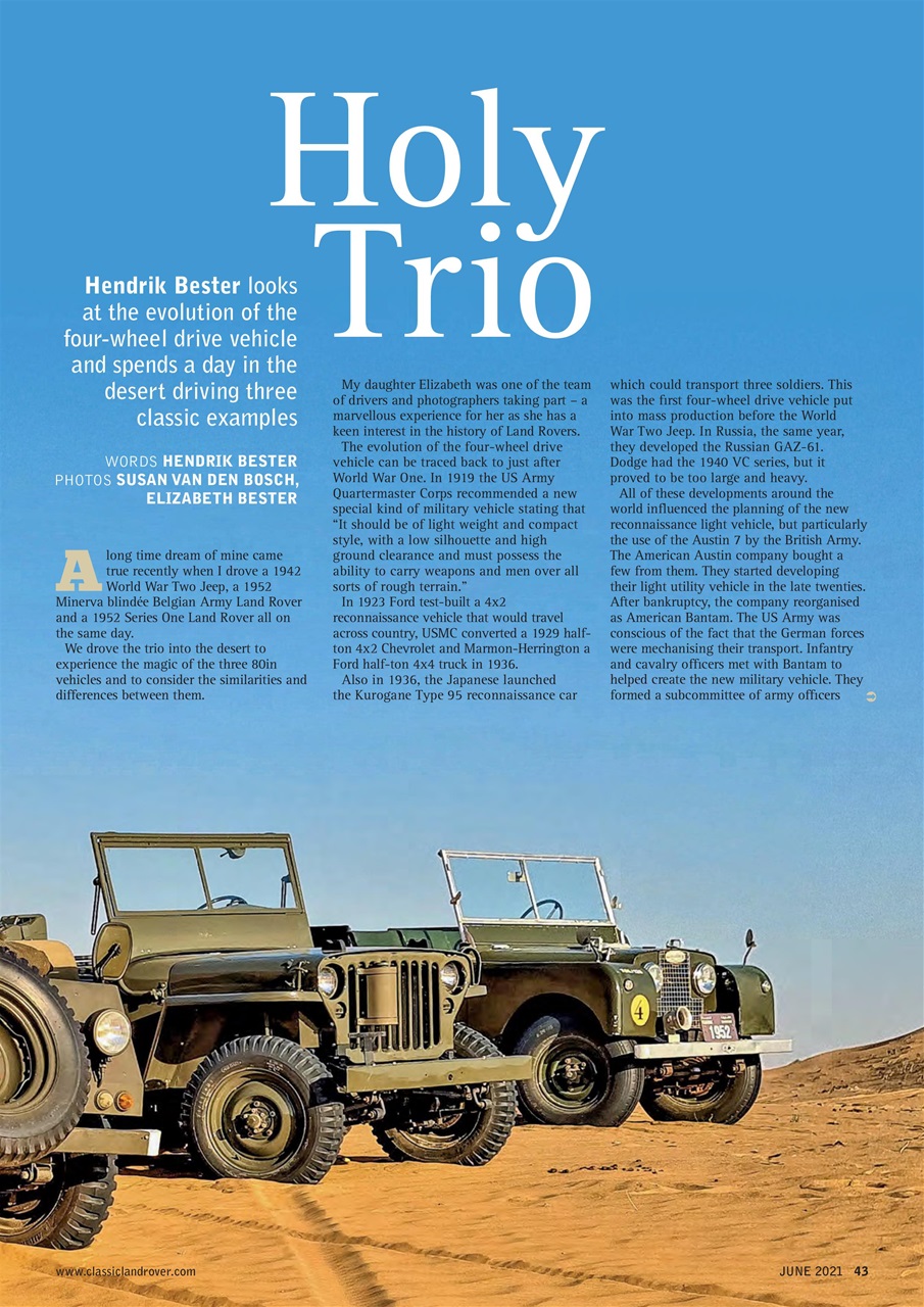 Classic Land Rover Magazine Preview Pages