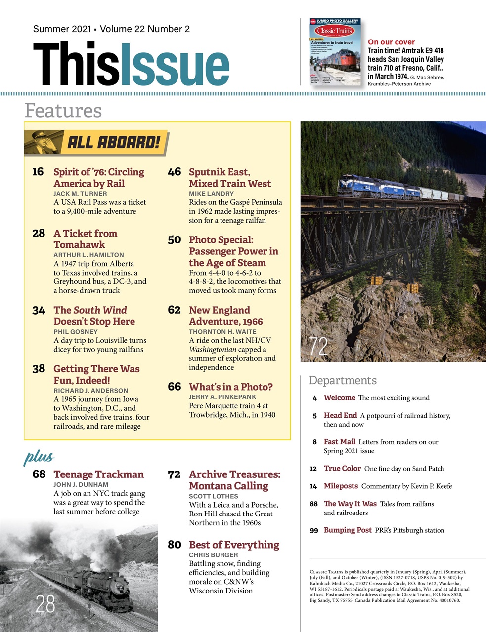 Classic Trains Preview Pages