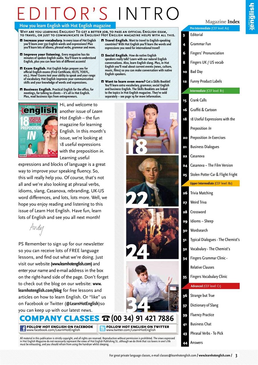 Learn Hot English Preview Pages