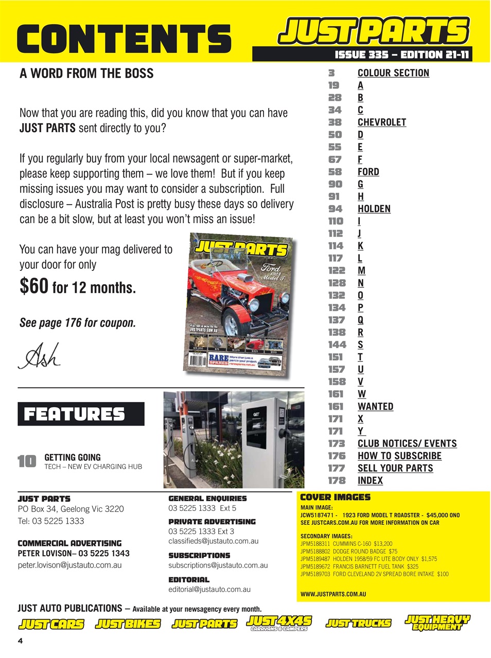 JUST PARTS Preview Pages