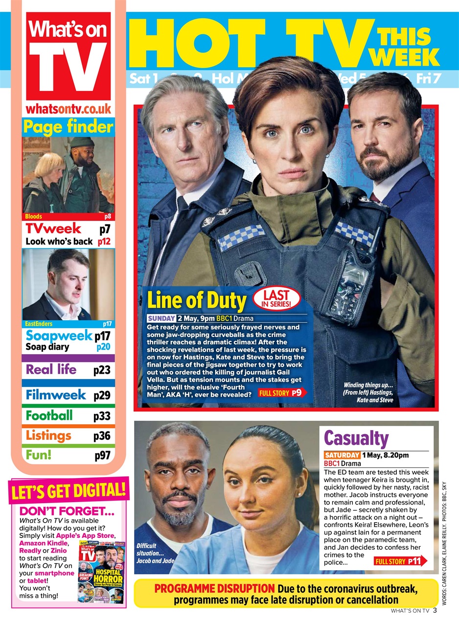What's on TV Preview Pages