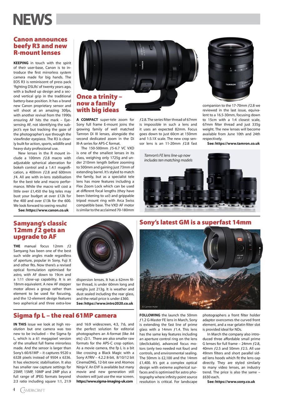 f2 Cameracraft Preview Pages