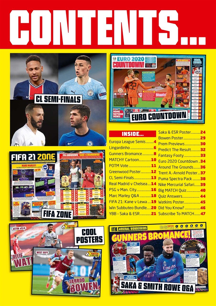 Match Preview Pages