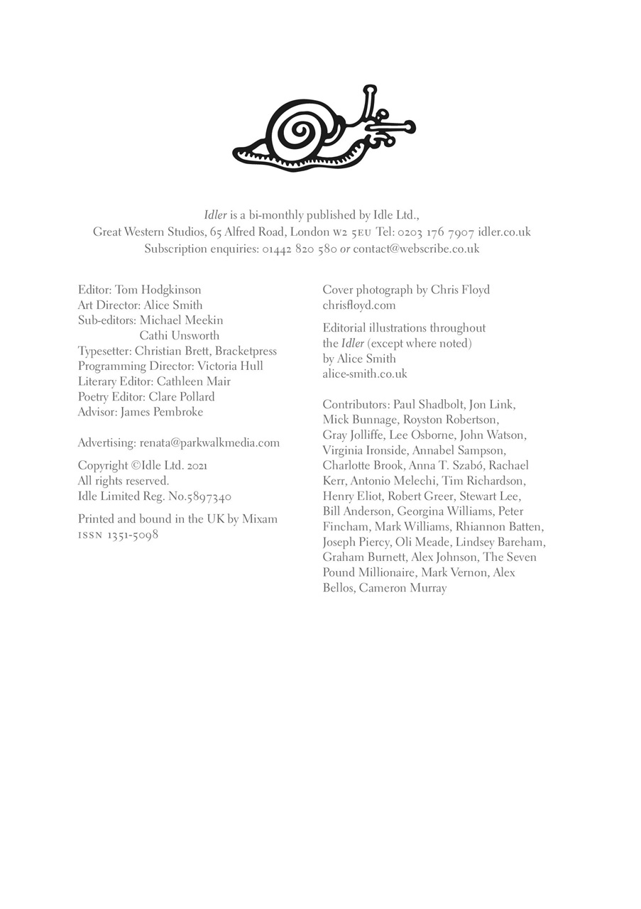 The Idler Magazine Preview Pages