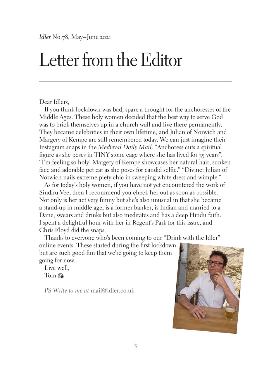 The Idler Magazine Preview Pages