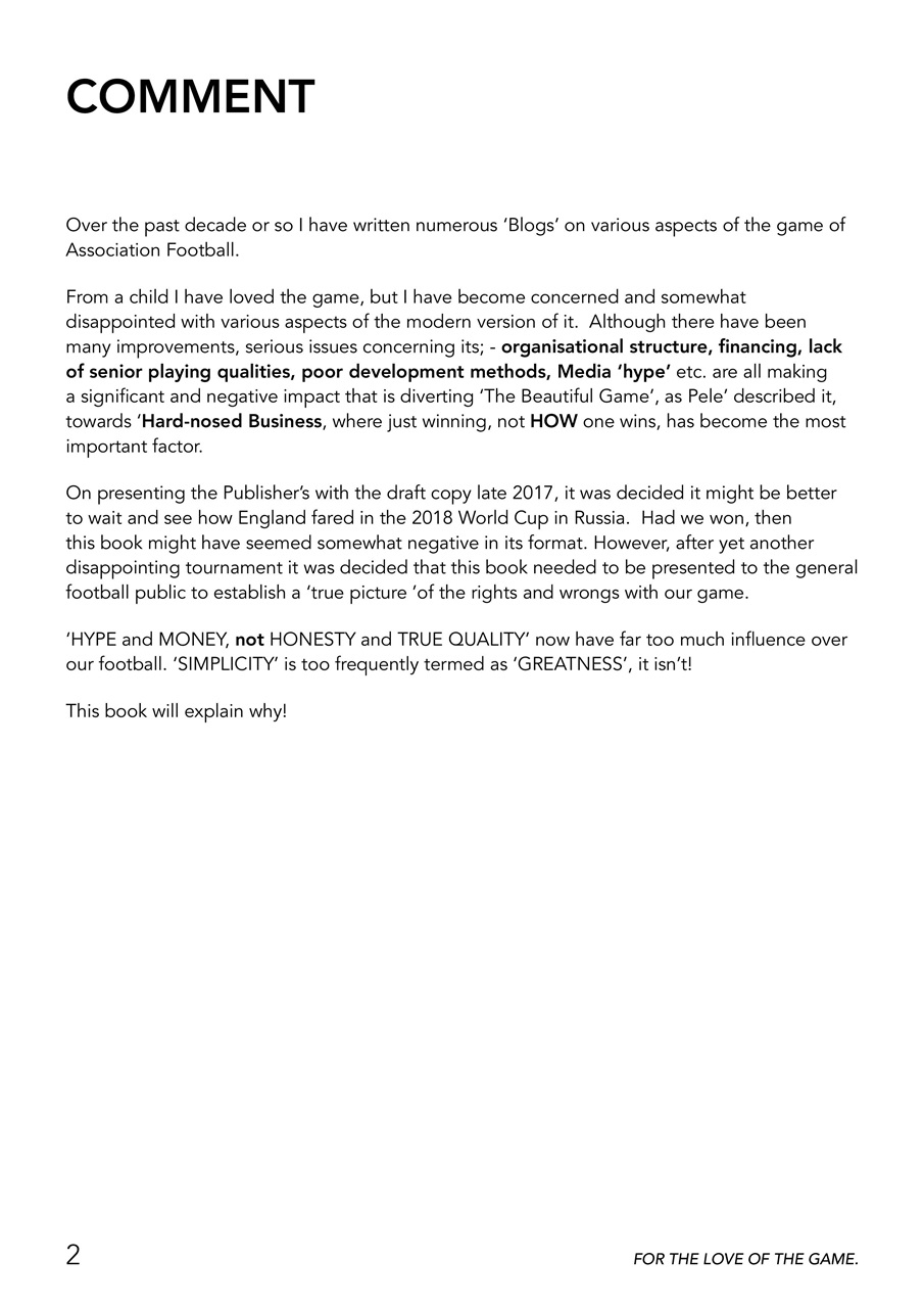 For The Love Of The Game Preview Pages