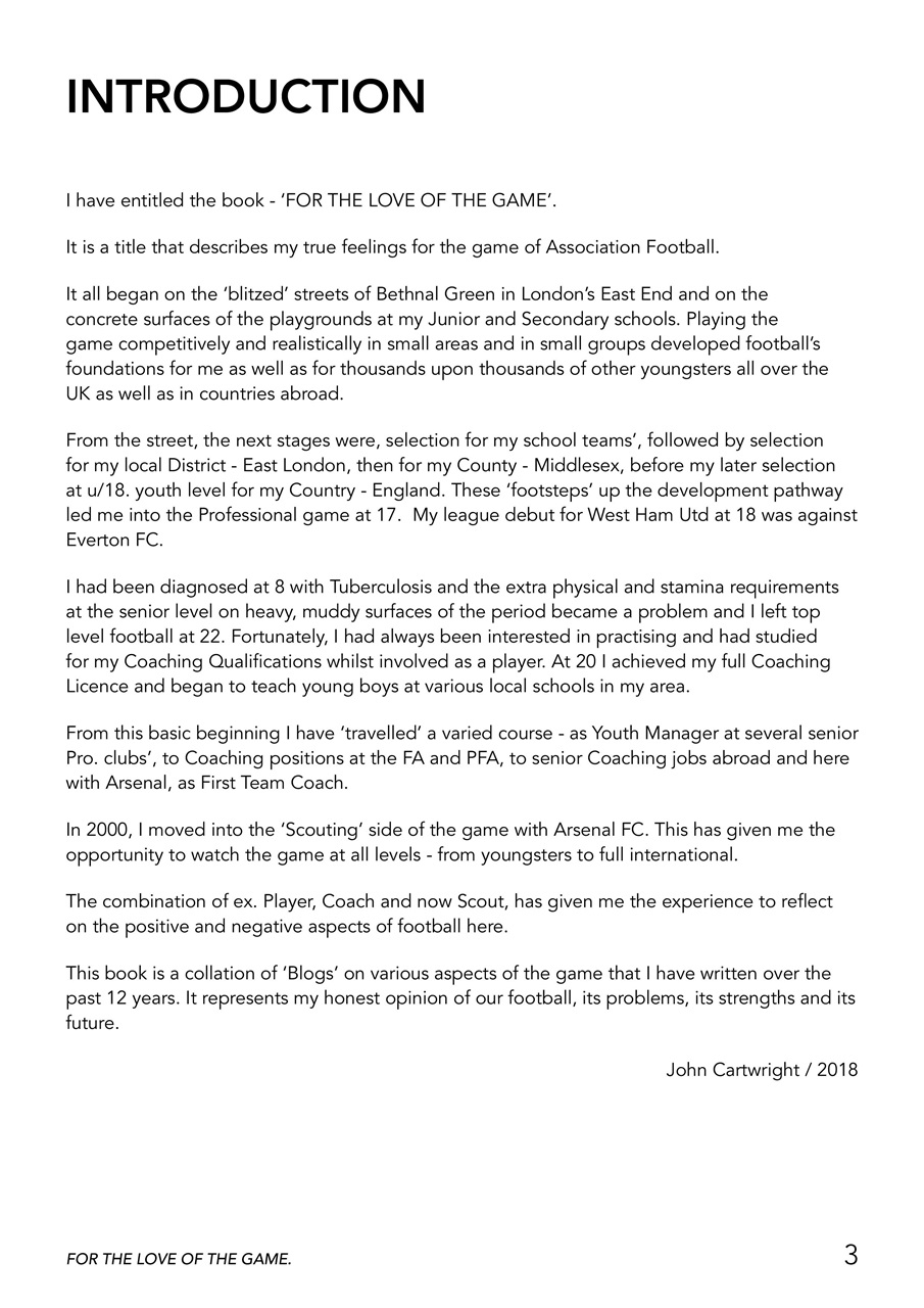 For The Love Of The Game Preview Pages