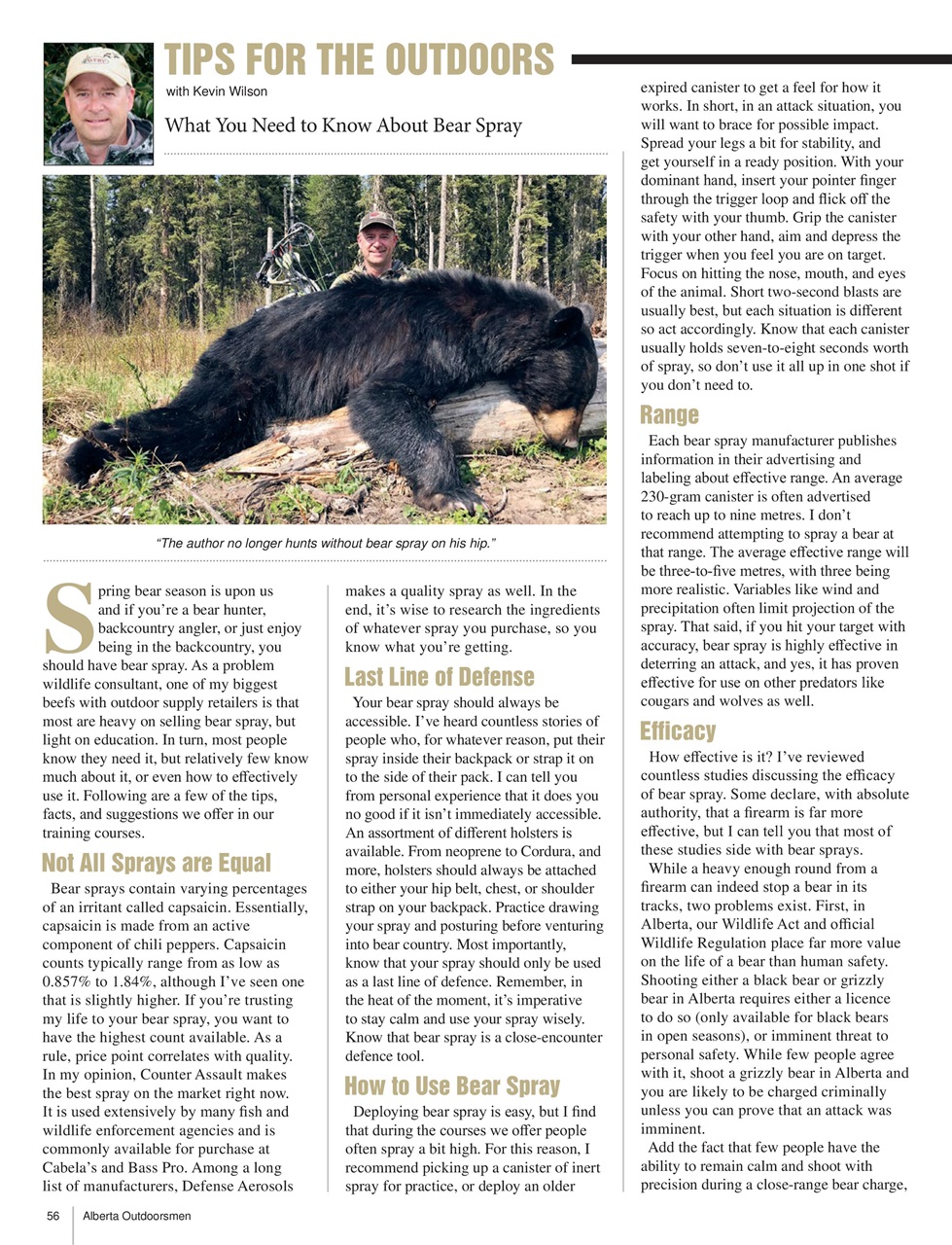 Alberta Outdoors Preview Pages