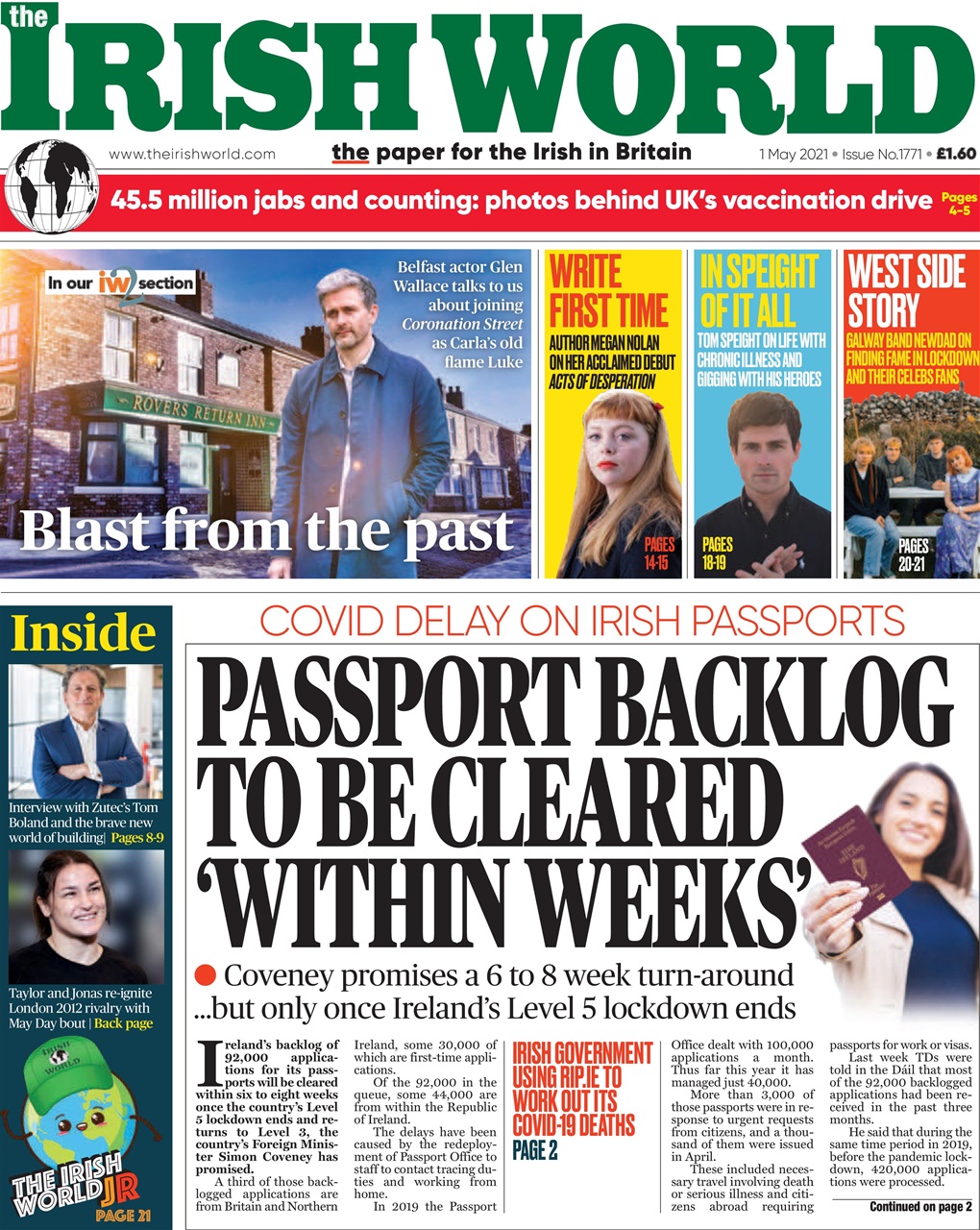 Irish World Preview Pages