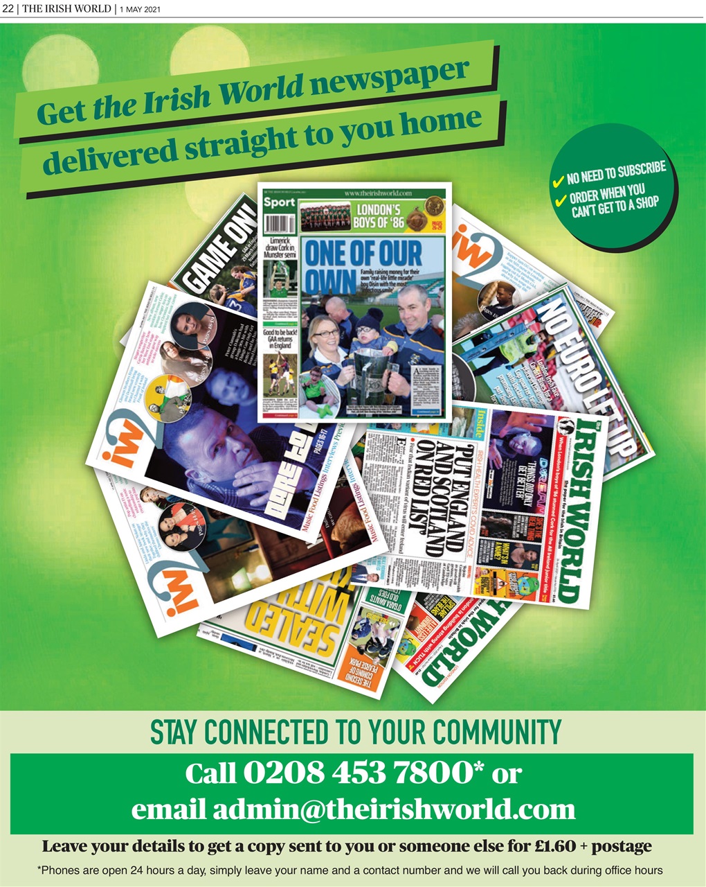 Irish World Preview Pages