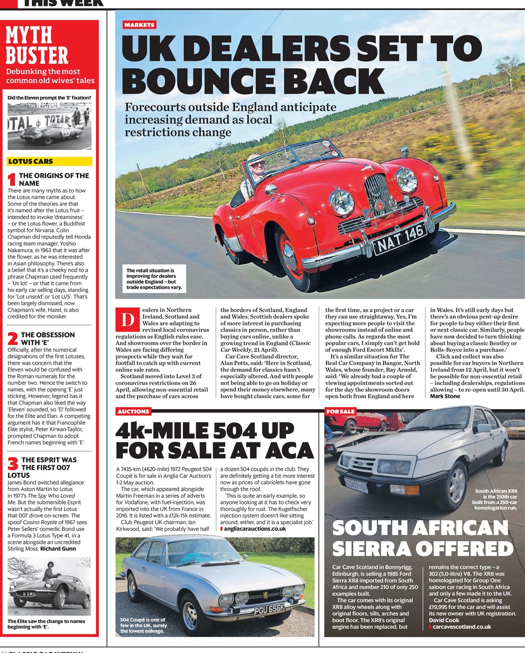 Classic Car Weekly Preview Pages