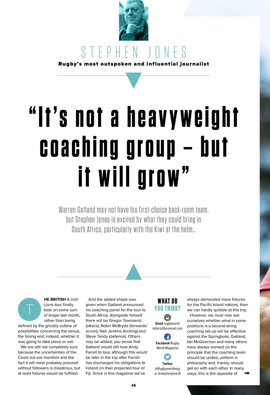 Rugby World Preview Pages