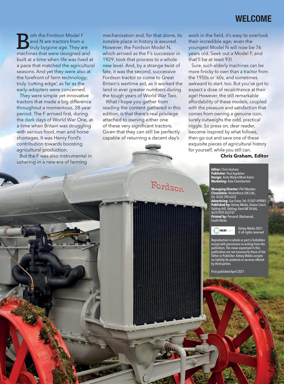 Ford & Fordson Tractor Collection Preview Pages