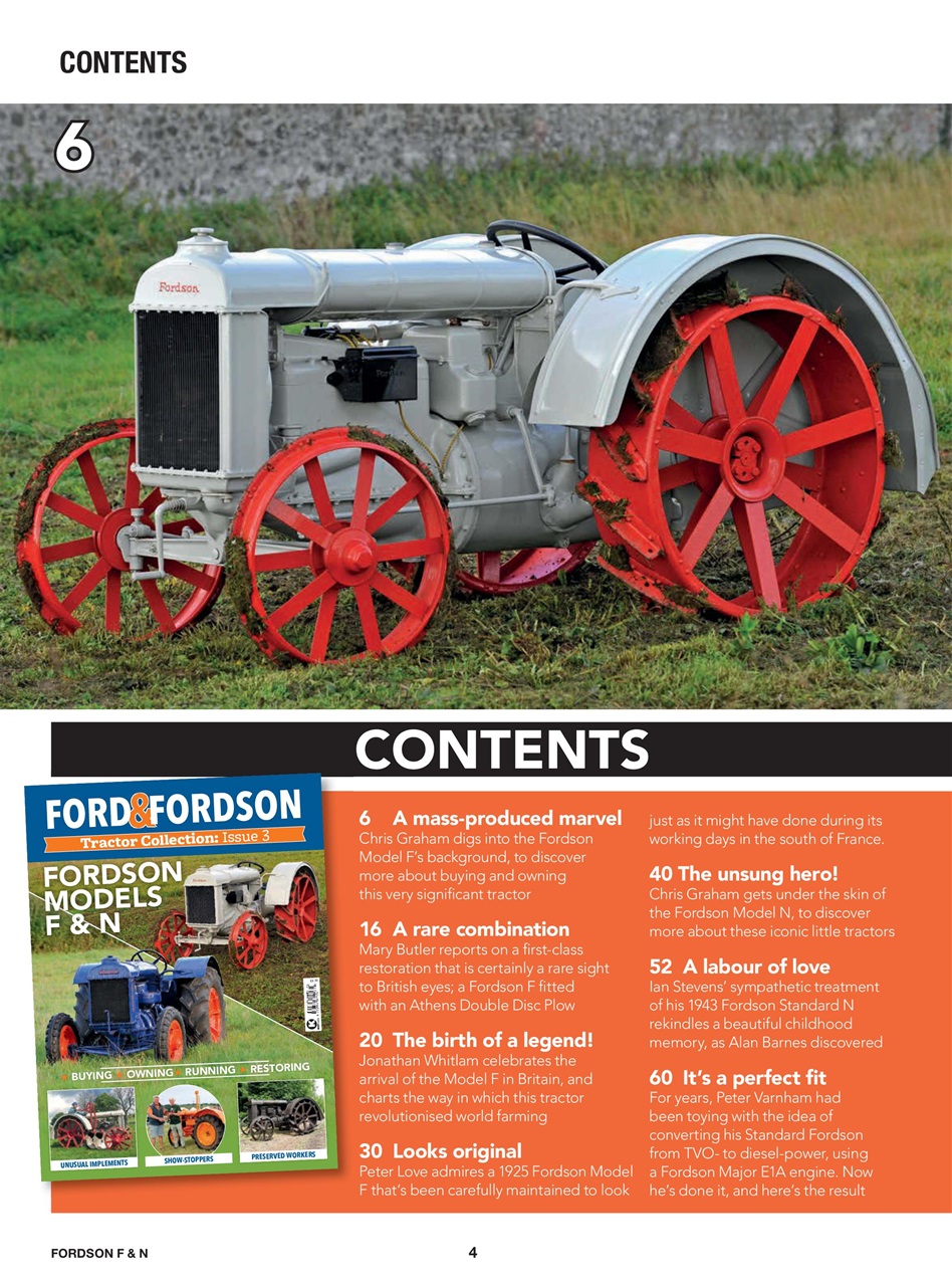 Ford & Fordson Tractor Collection Preview Pages