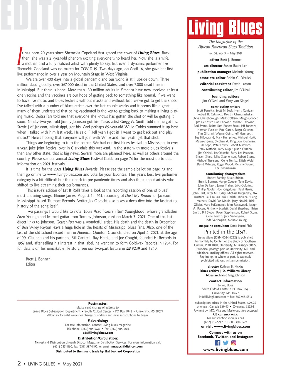 Living Blues Preview Pages