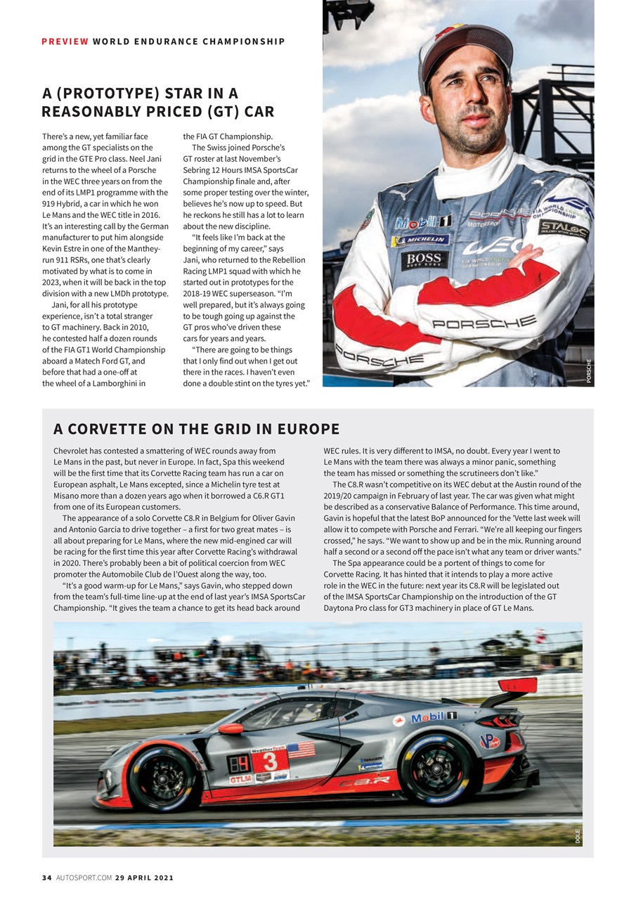 Autosport Preview Pages