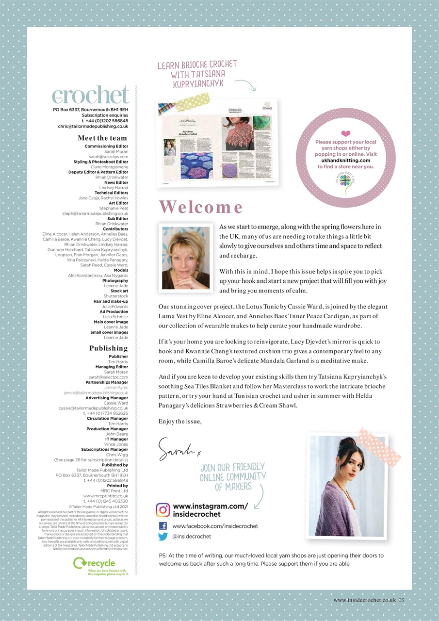 Inside Crochet Preview Pages