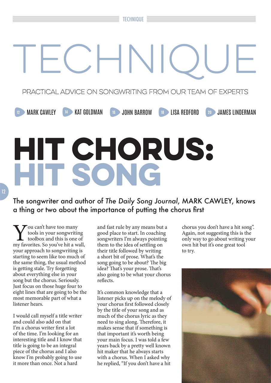 Songwriting Magazine Preview Pages