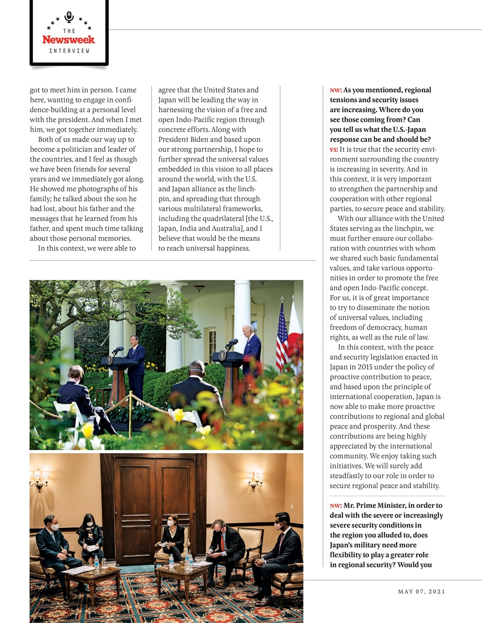 Newsweek International Preview Pages