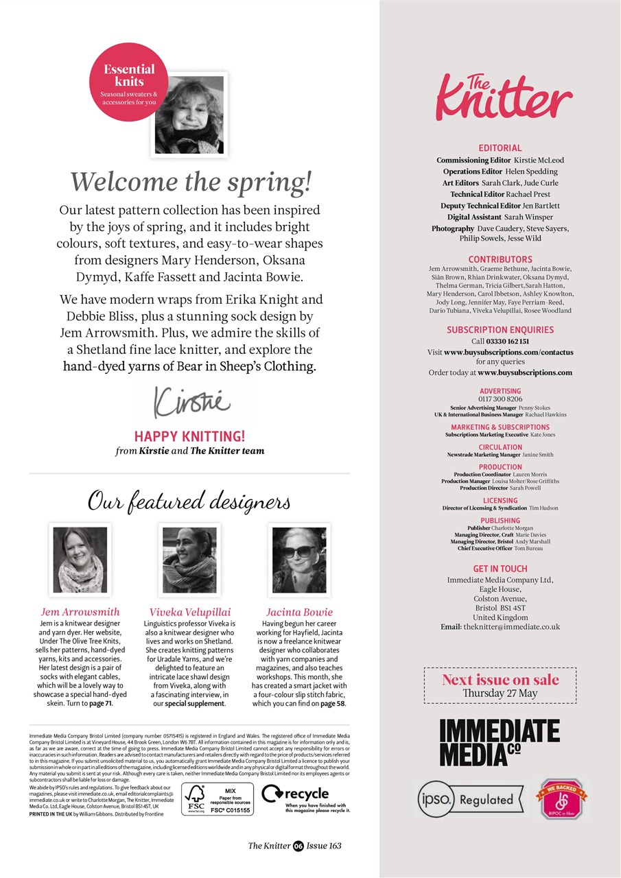 The Knitter Preview Pages