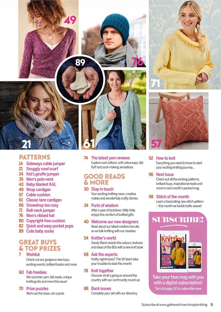 Simply Knitting Preview Pages