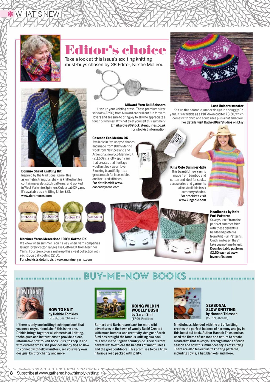 Simply Knitting Preview Pages