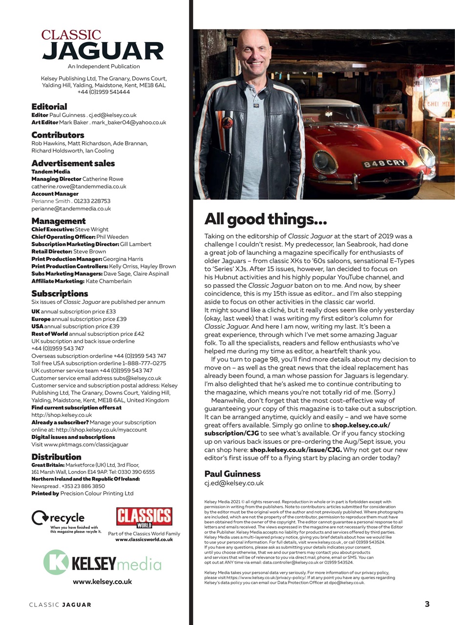 Classic Jaguar Preview Pages
