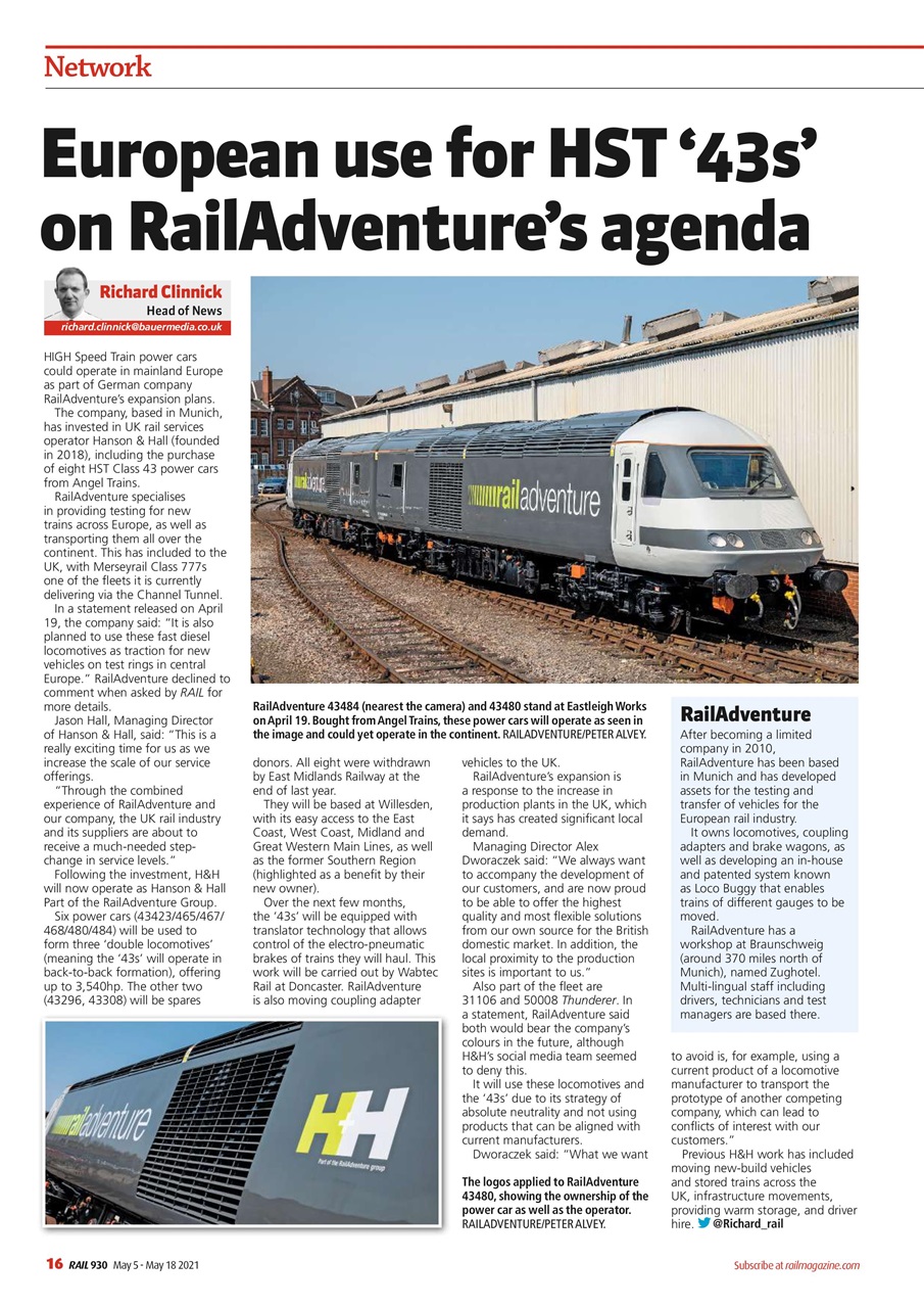 Rail Preview Pages