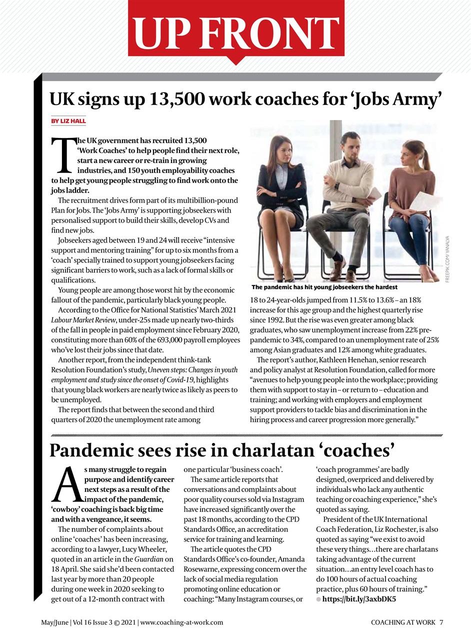 Coaching at Work Preview Pages