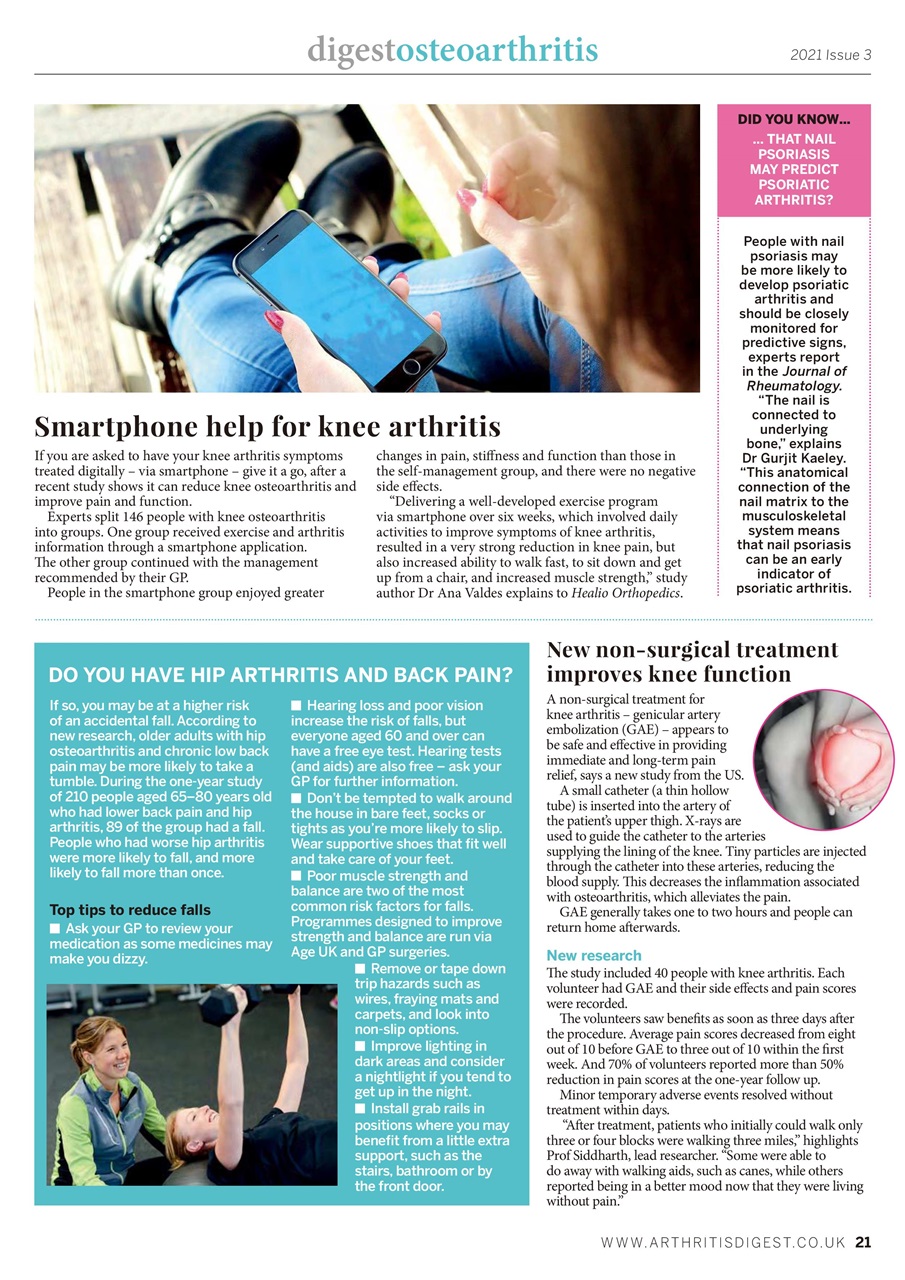 Arthritis Digest Preview Pages