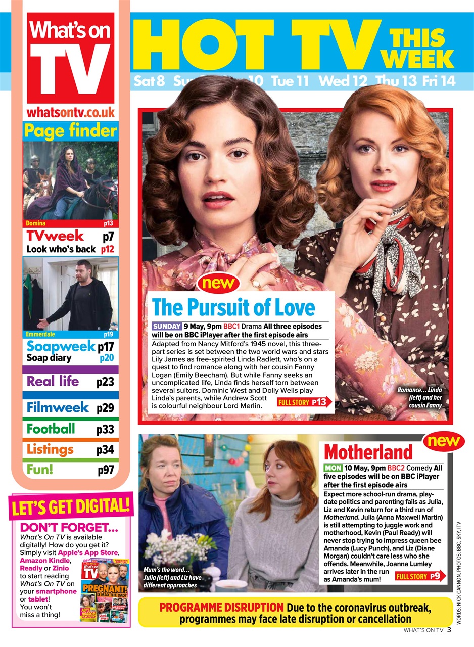 What's on TV Preview Pages