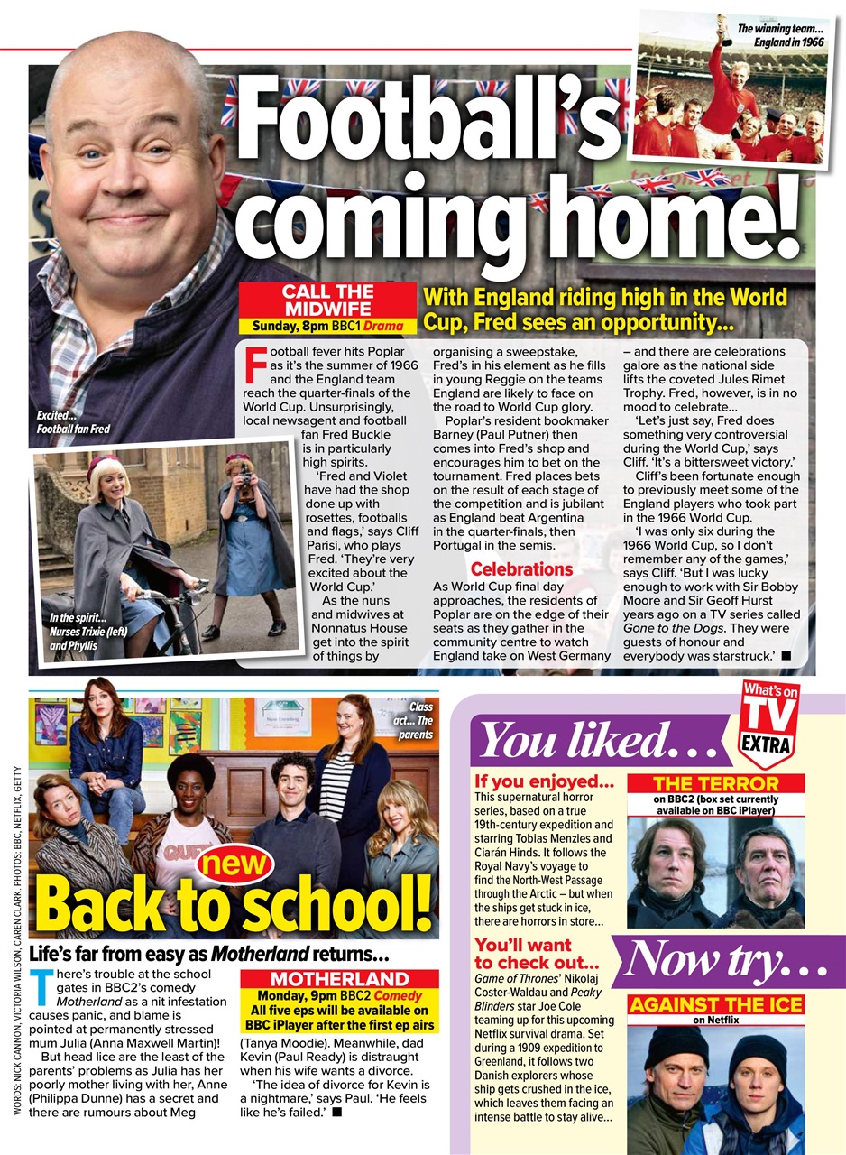 What's on TV Preview Pages