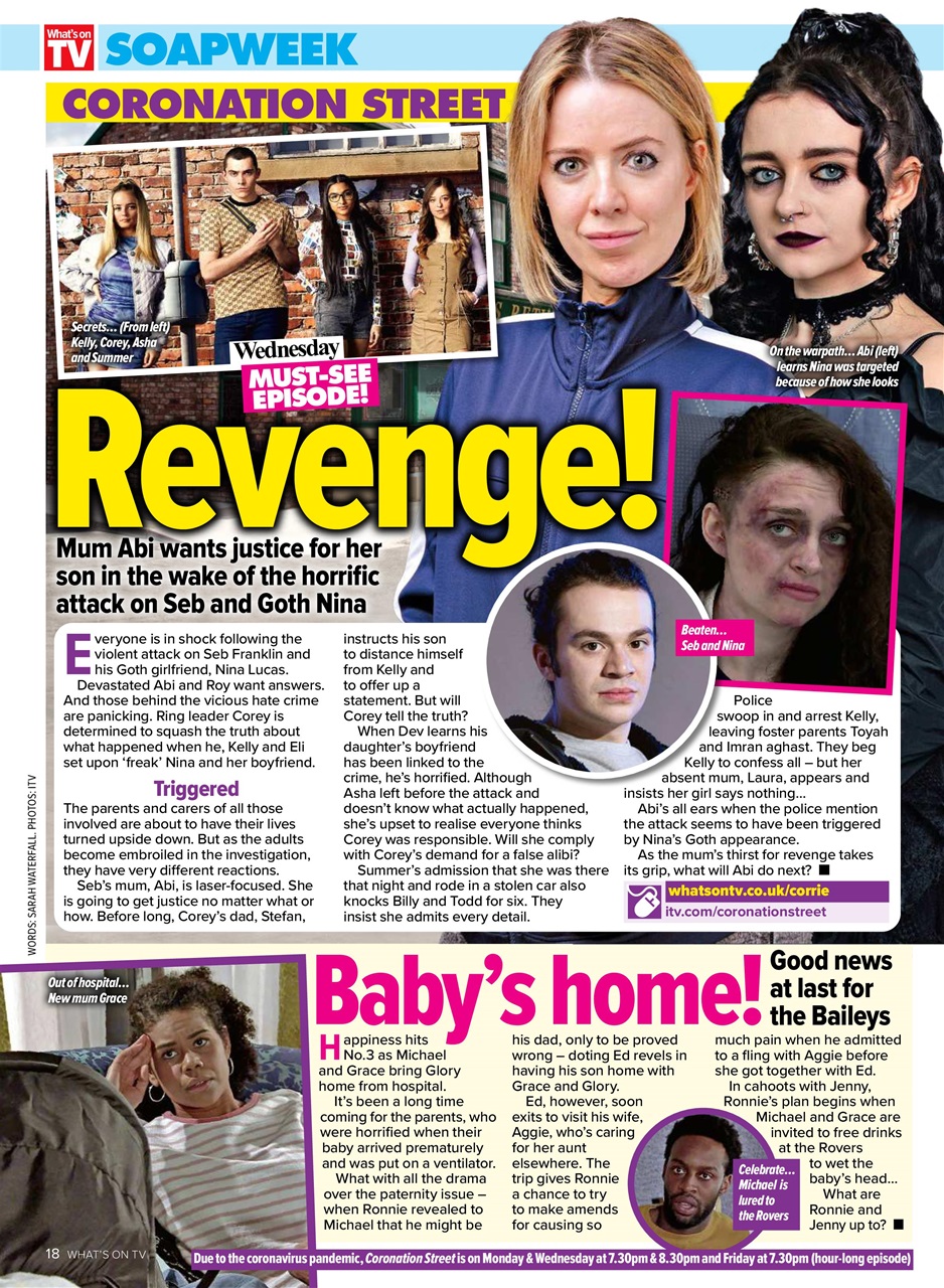 What's on TV Preview Pages