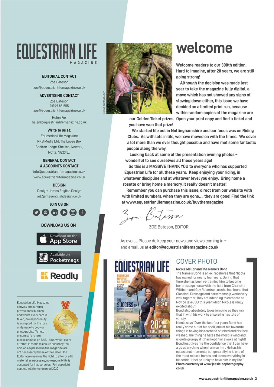 Equestrian Life Magazine Preview Pages