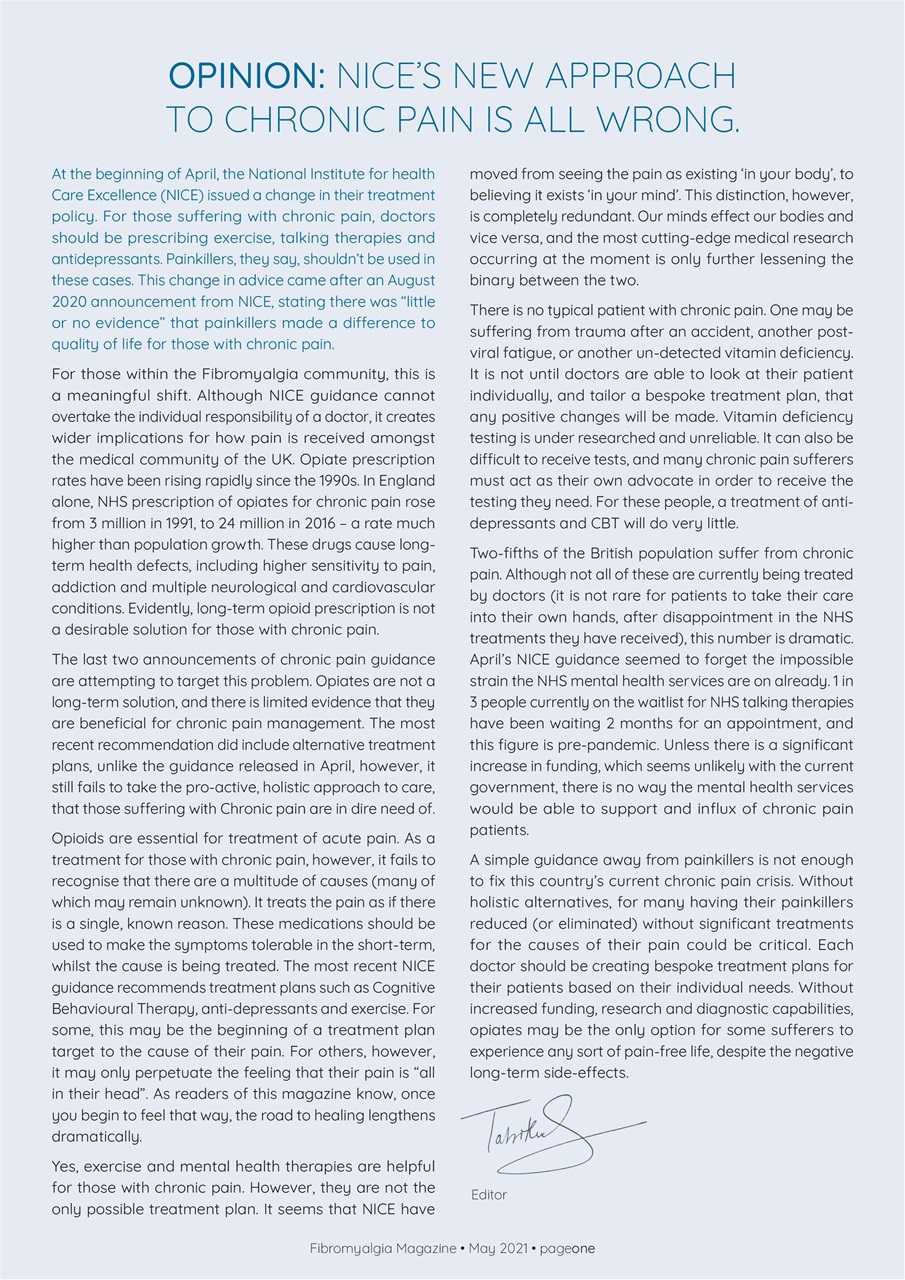 Fibromyalgia Magazine Preview Pages