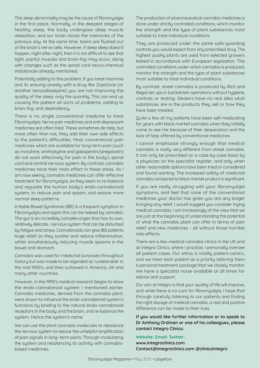 Fibromyalgia Magazine Preview Pages