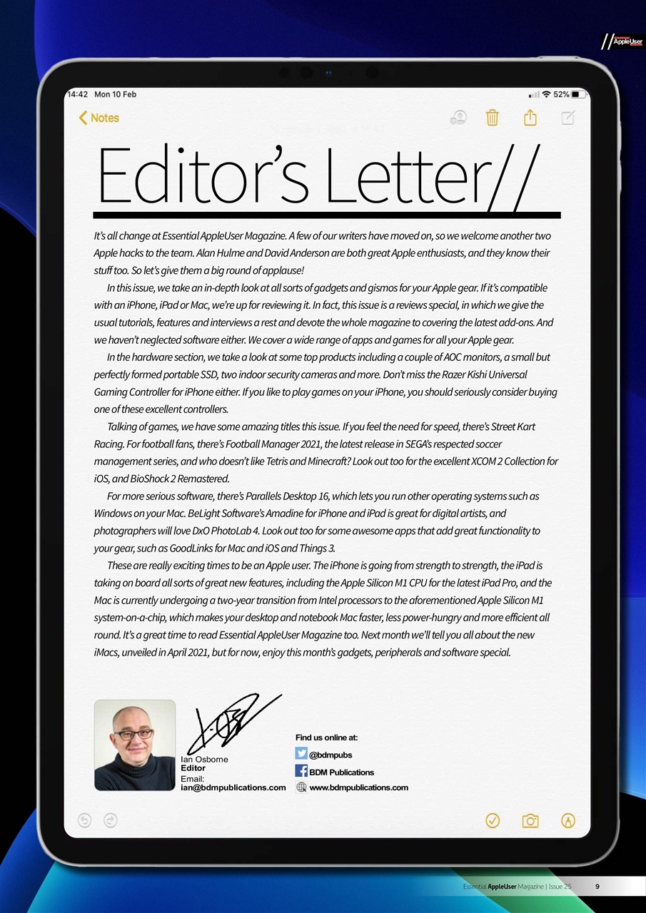 Essential Apple User Preview Pages