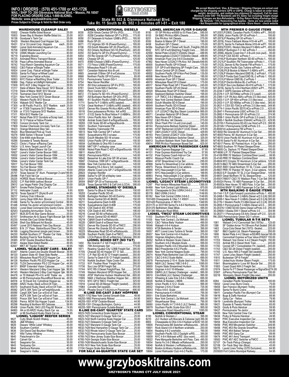 Classic Toy Trains Preview Pages