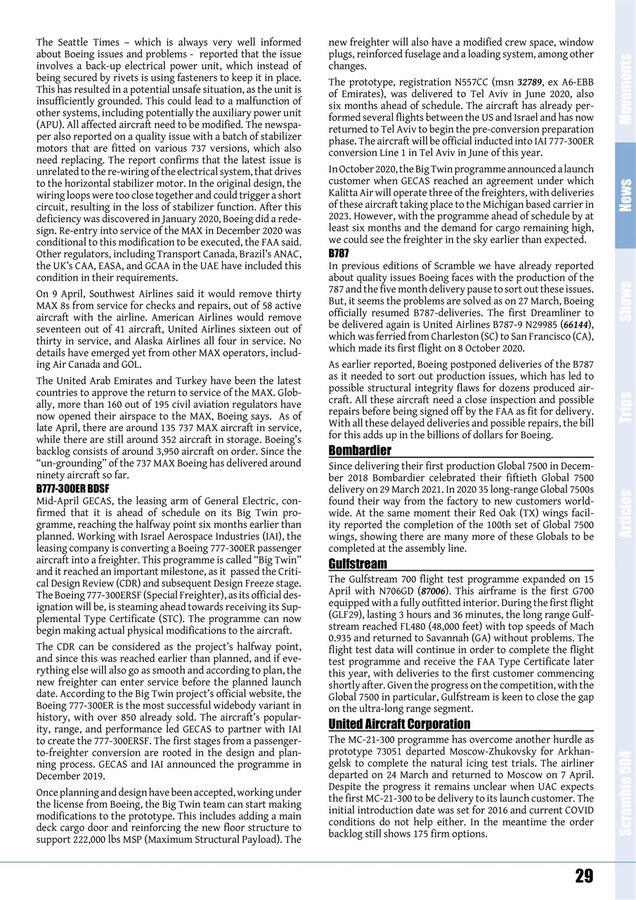 Scramble Magazine Preview Pages