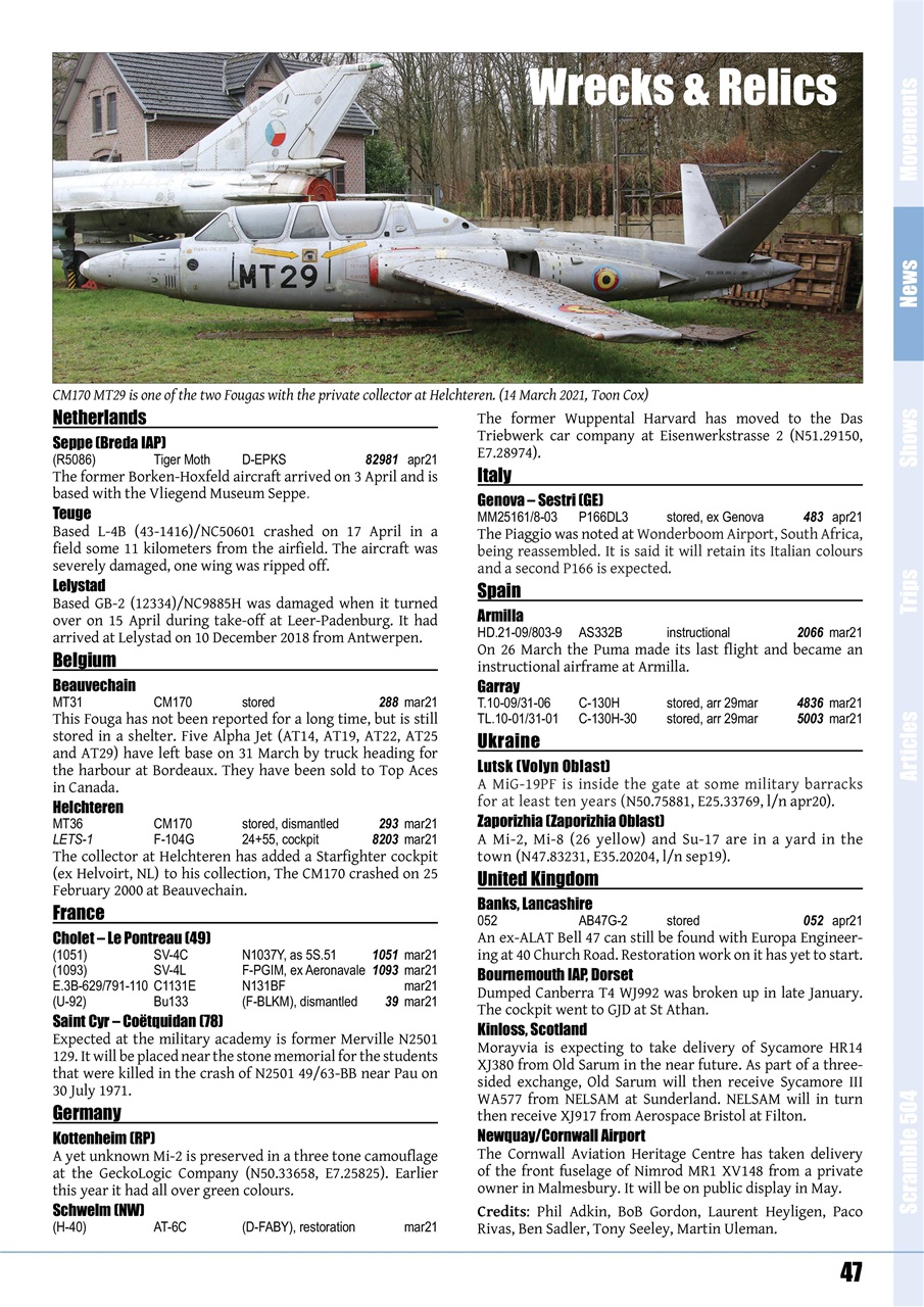 Scramble Magazine Preview Pages