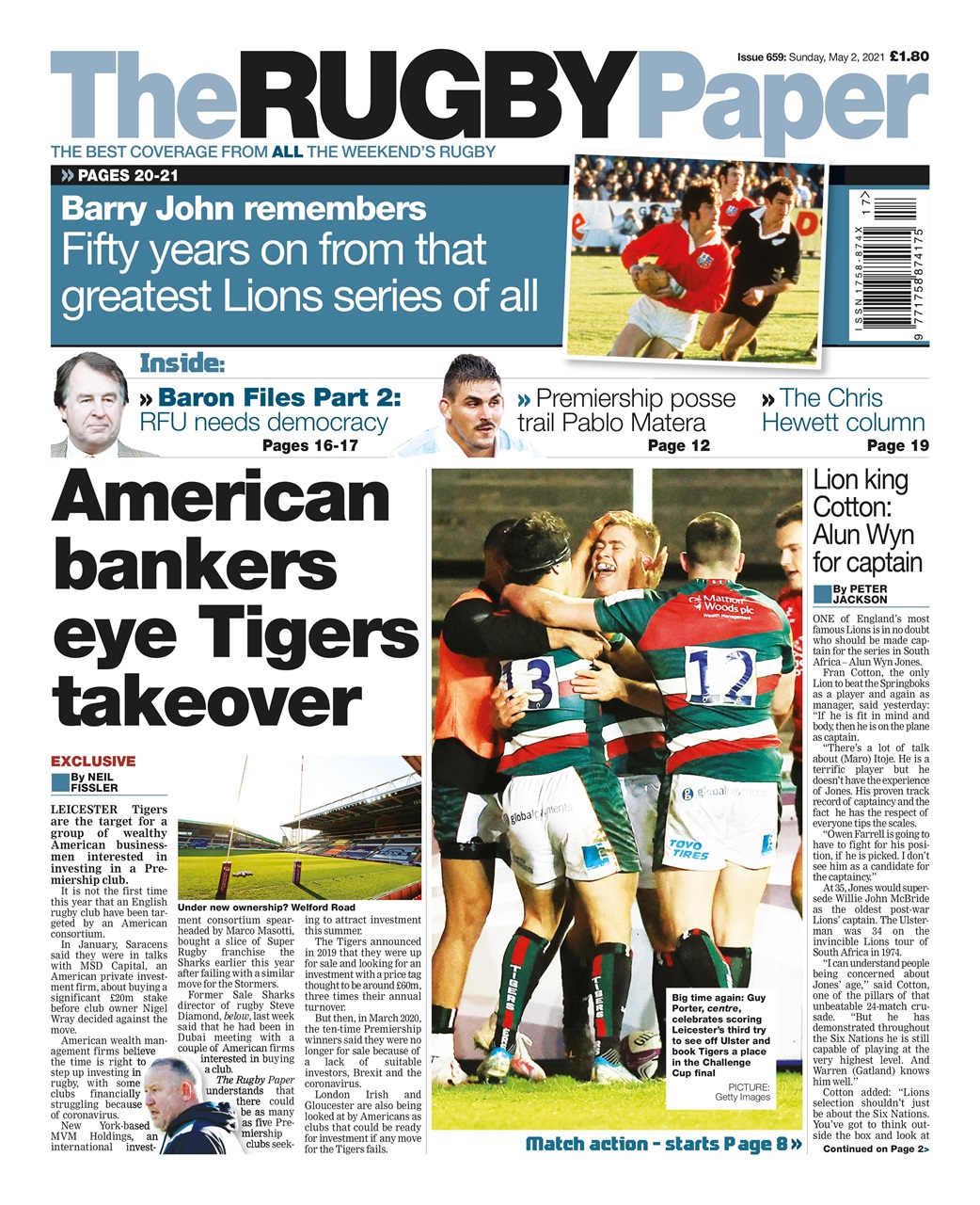 The Rugby Paper Preview Pages