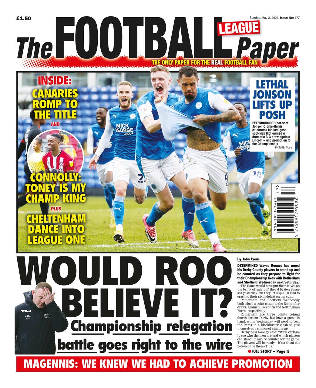 The Football League Paper Preview Pages