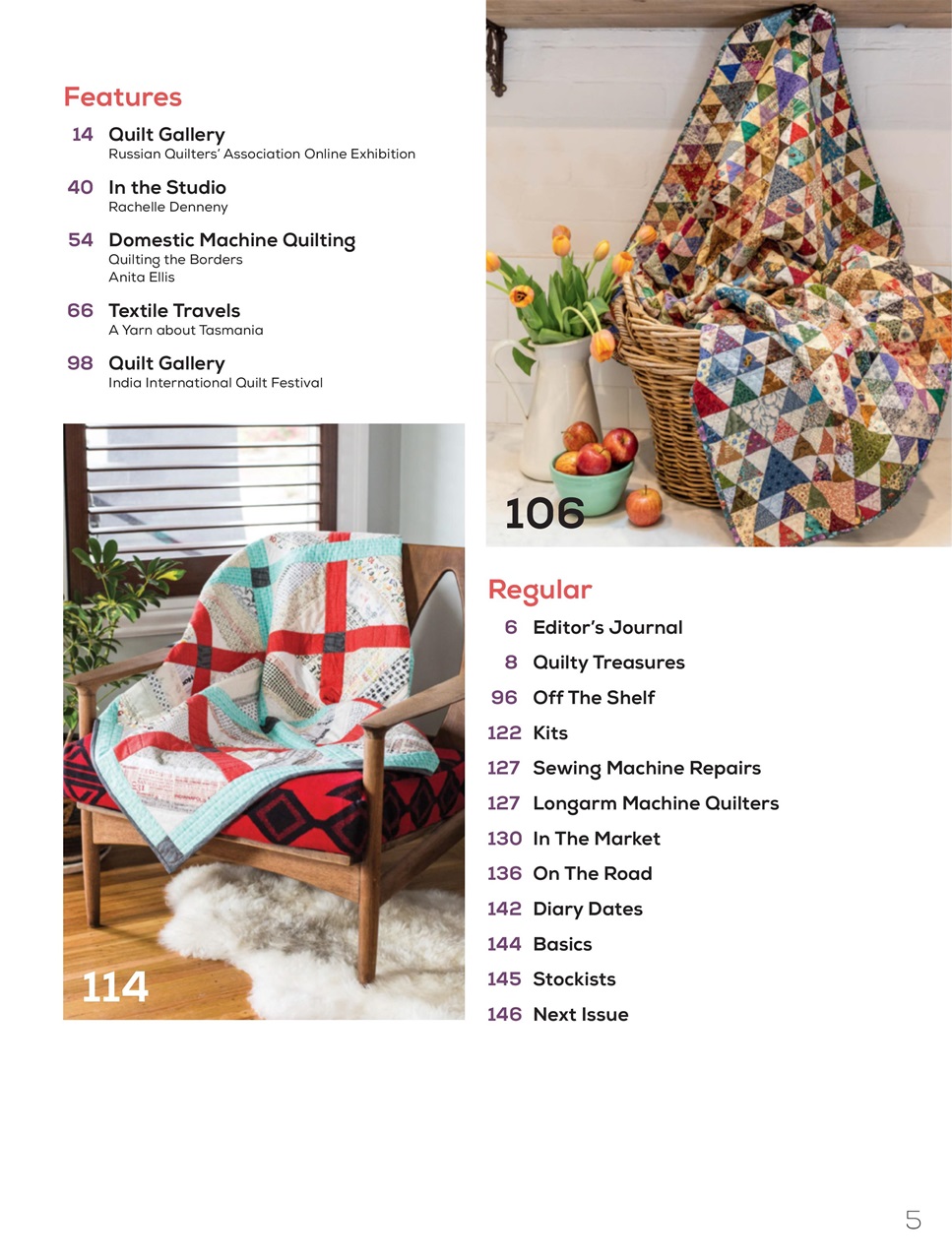 Quilters Companion Magazine ISSUE 109 Back Issue