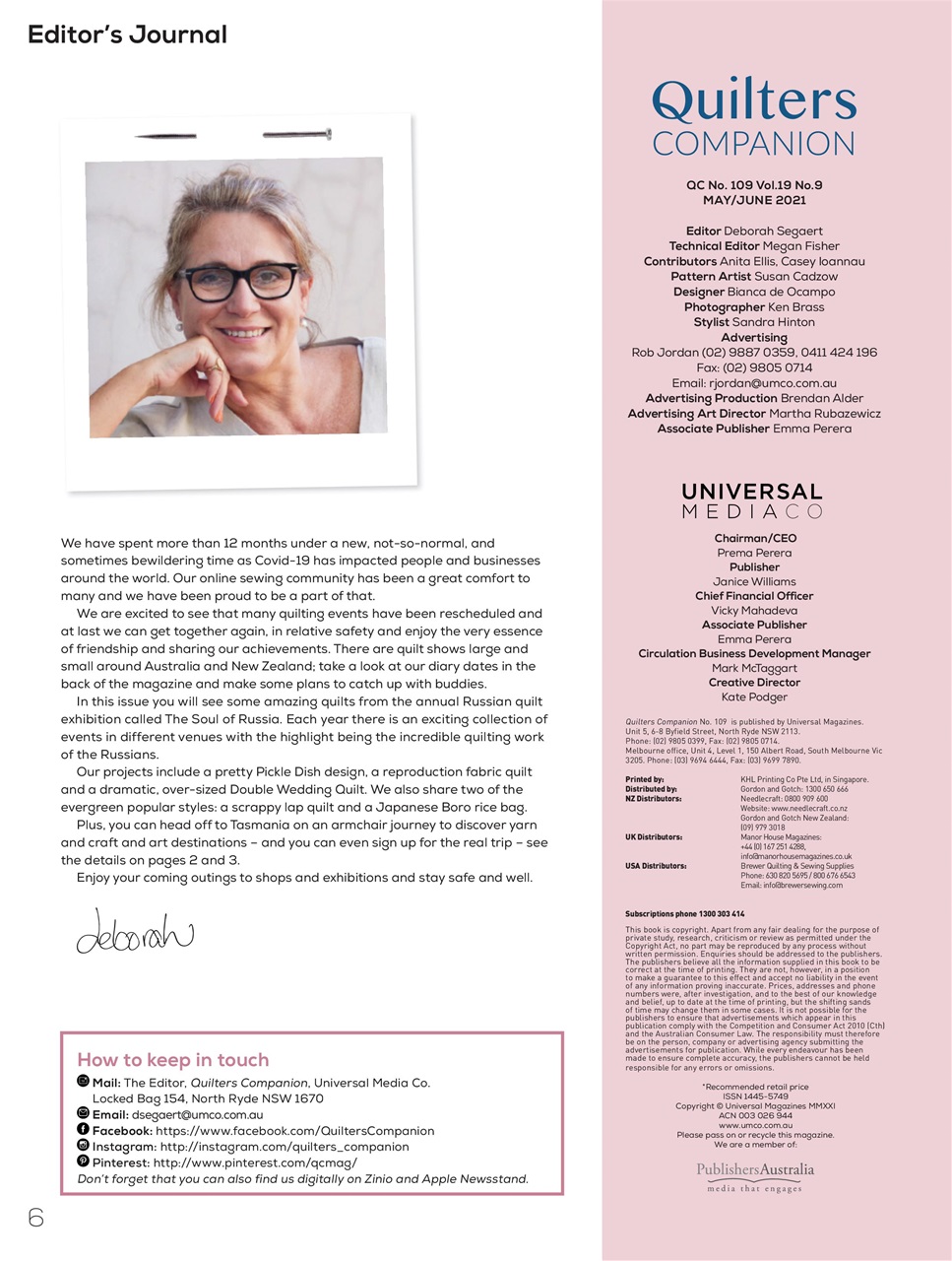 Quilters Companion Preview Pages